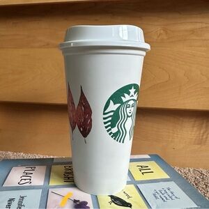 Starbucks Fall Leaf Travel Mug 12oz